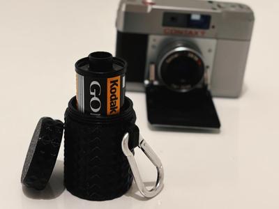 35mm Film Case with Keychain