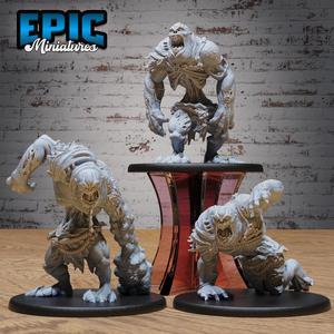 Big Flesh Ghoul Set / Evil Spirit / Undead Humanoid Beast / Zombie Spawn / Graveyard Encounter