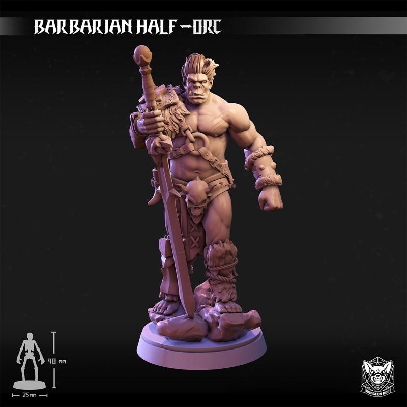 Barbarian Half-Orc