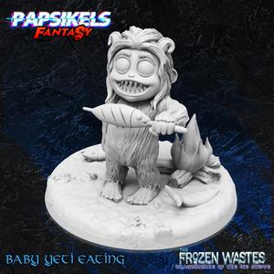 BABY YETI EATING