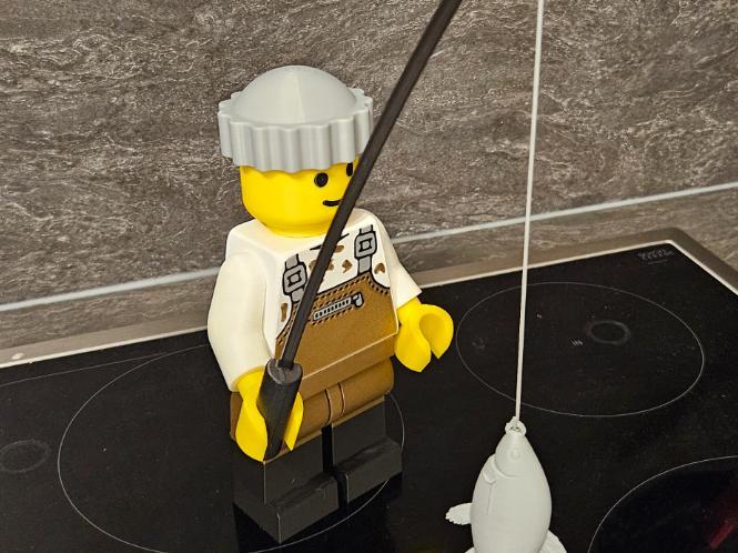 Brick Man Angler/Fischer 20cm