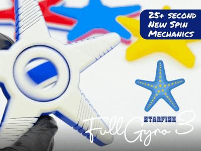 FullGyro3 Starfish Fidget Spinner