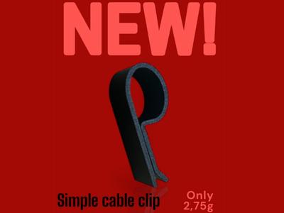 Simple cable clip/holder