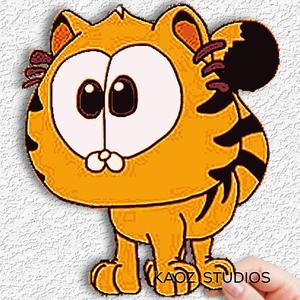 Baby Garfield Kitty HueForge Fan Art