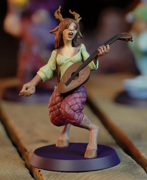 Tribbi the Bard - D&D, Pathfinder, fantasy tabletop mini 