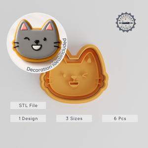 Happy Shape Cutter & Stamp Set, S/M/L, Cookie & Fondant Designs, 6-Piece Collection PRODUCT_824