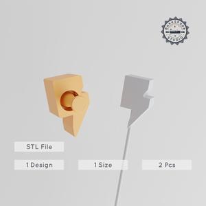 Lightning Cake Pop Mold Set, Thunderbolt Designs, Energy Zap & Spark Strike Theme for 3D Printing PRODUCT_1194