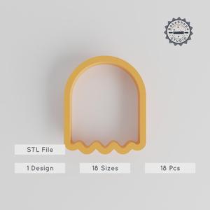 Ghost Shape Cutter Set, 18 Sizes for Cookies, Fondant & Clay, Halloween Spirit, Spooky Phantom Design PRODUCT_1428