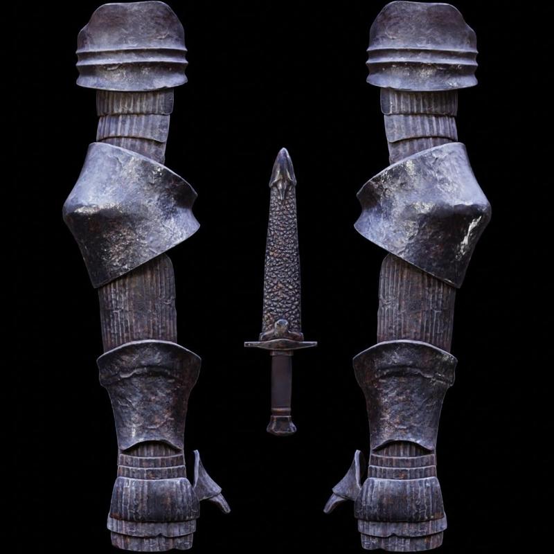 SOUL OF CINDER Arm Gauntlets Armor STL Fan Art Model