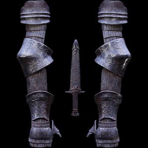 SOUL OF CINDER Arm Gauntlets Armor STL Fan Art Model