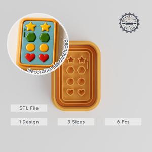 Cookie Cutter & Stamp Mold, Kitchen Tool Set, Food Shaper, Baking Mold, 3 Sizes, Perfect for Fondant PRODUCT_755