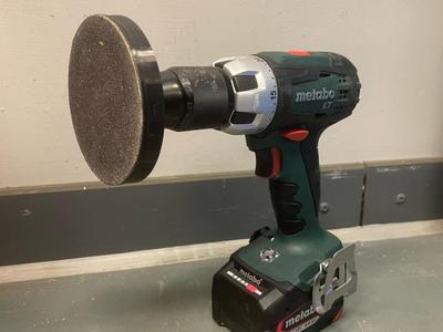 sandpaper drill bit