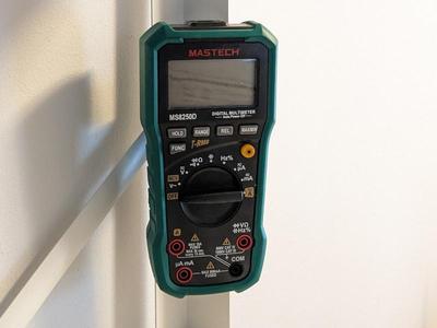 Mastech multimeter (ms8250d) mount for Ikea Bror shelf