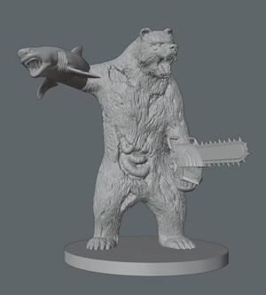 Zombie Chainsaw Bear Shark