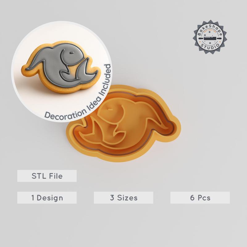Pisces Shape Cutter & Stamp, Zodiac Fish Cookie & Fondant Set, 6 Piece Collection, S/M/L, Astrology Sign Decor PRODUCT_772