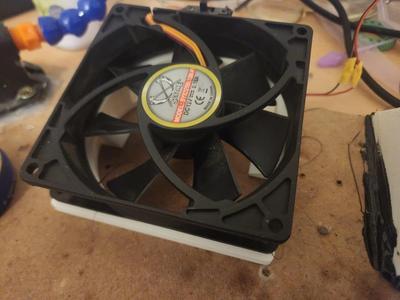 soldering fume blower fan horizontal holder 9cm fan