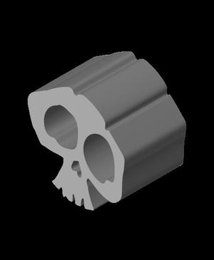 Beards and Booty - Pirate Skull Meeple