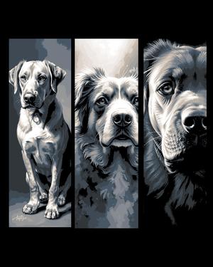 Portraits of our best friends - Puppies part 1 - Set of Bookmarks