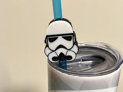 Storm Trooper Straw Buddy