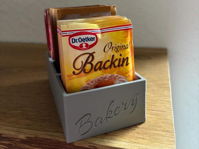 Kitchen Organizer Baking Powder, Baking Soda, Vanilla Sugar