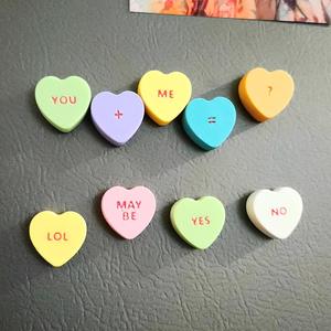 20pc Jumbo Candy Conversation Heart Magnet Set for Valentine's Day