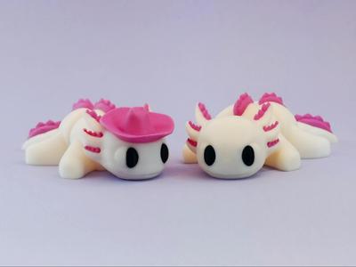 Articulated Cute Axolotl s – With or Without Hat