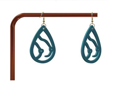 Naughty keychain / earrings