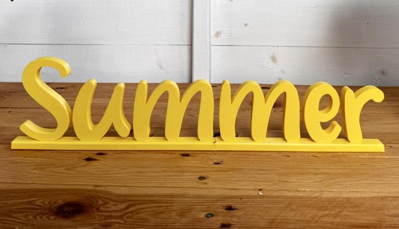 Summer - word standing sign
