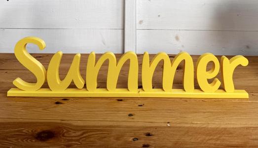 Summer - word standing sign