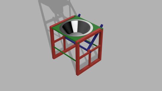 Inclinable doggy food and water bowl stand