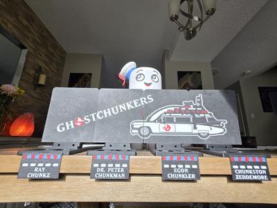 Ghostchunkers 4 Part Multicolor Backer (Fits on A1 Mini)