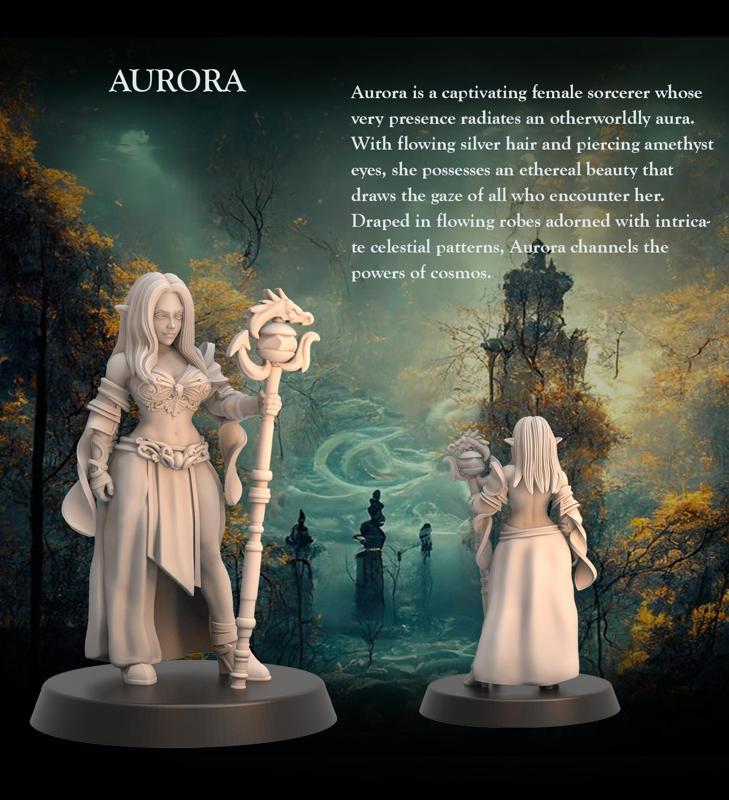 Aurora - Tabletop Heroes V1 - 32mm - Heroic scale