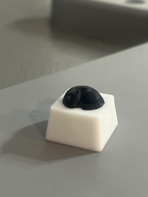 Sleepy Cat Keycap