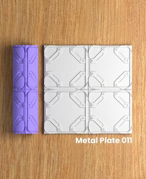 Collection Lemon | Metal Plate 011 | Polymer Clay Seamless Texture Roller