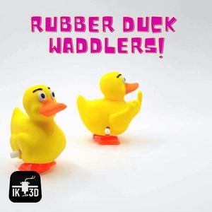 Waddlers - Rubber Ducks Middle Finger and Plain / 3MF Included / No Supports