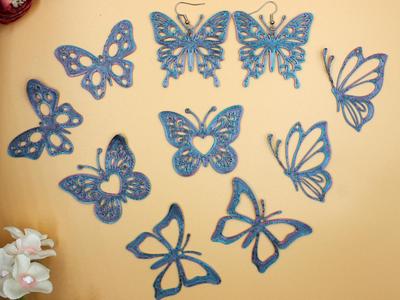 Set of /6 piece Butterfly Wing Earring Jewelry