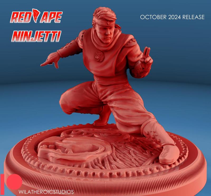 Red Ninjetti Ranger Statue