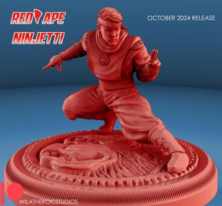Red Ninjetti Ranger Statue