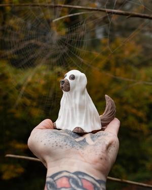 CUTE Halloween Dog Ghost Costume! Such a good boi!