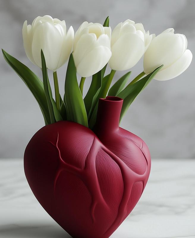 Heart Vase for Unique and Artistic Decor