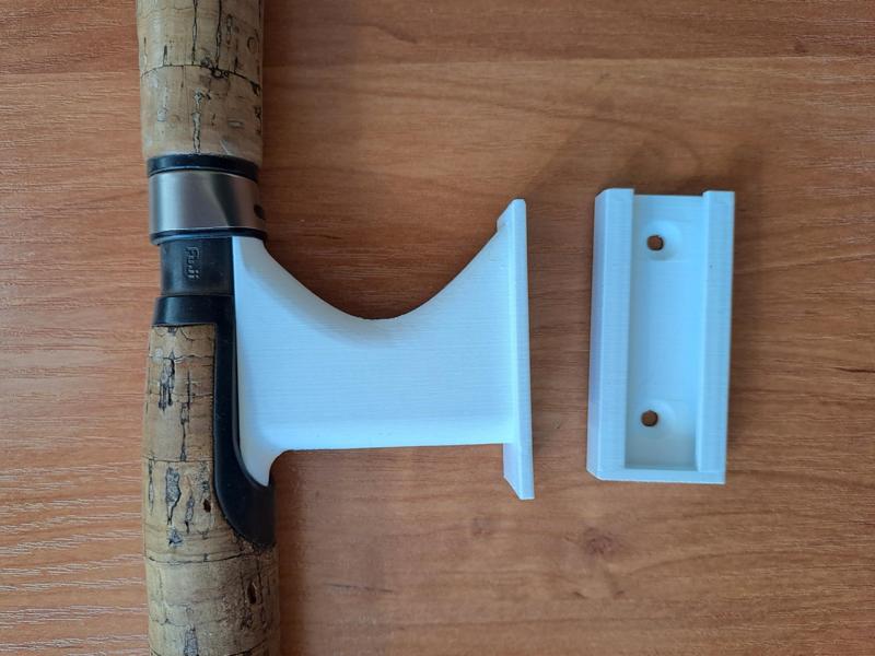 Fishing rod holder - wall mount