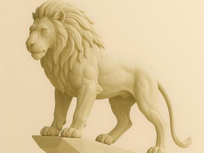 Lion – 3D Printable Sculpture