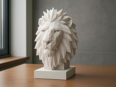 Royal Lowpoly Lion