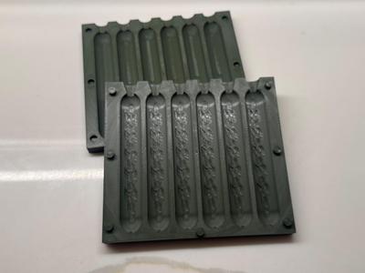 Softbait hotdog fishing bait mold