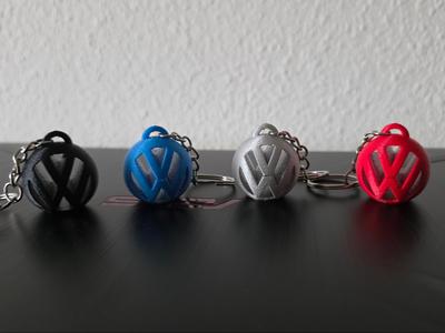 VW Keychain ball, original unique 3D print