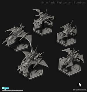 Cursed Elves - Aerial Fighters and Bombers - 8mm