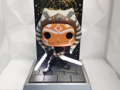 Funko Pop Ahsoka Tano Lightsaber LED Display Stand