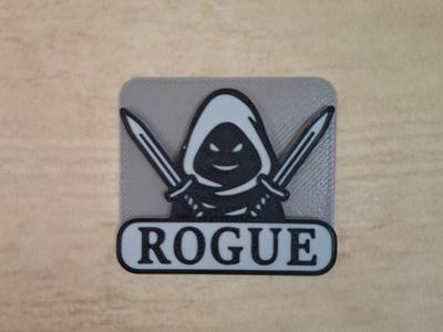 Rogue Badge | DnD Class Emblem with Hood & Daggers