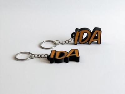 Lovely keychain with the name Ida