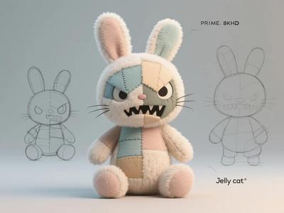 labubu plush toy, Print-in-Place, for A1 mini
